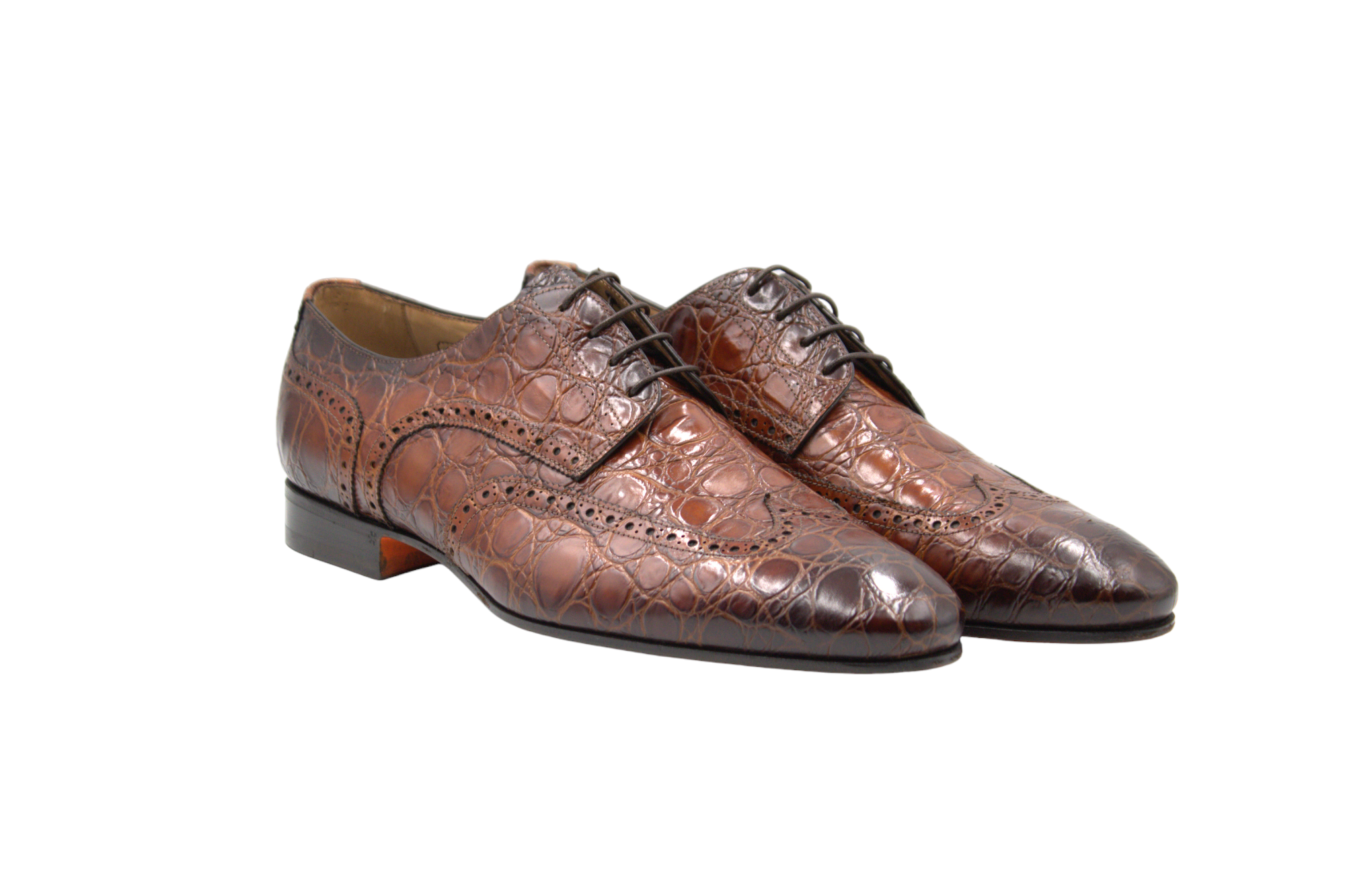 Santoni derby coccodrillo - Yesclusive