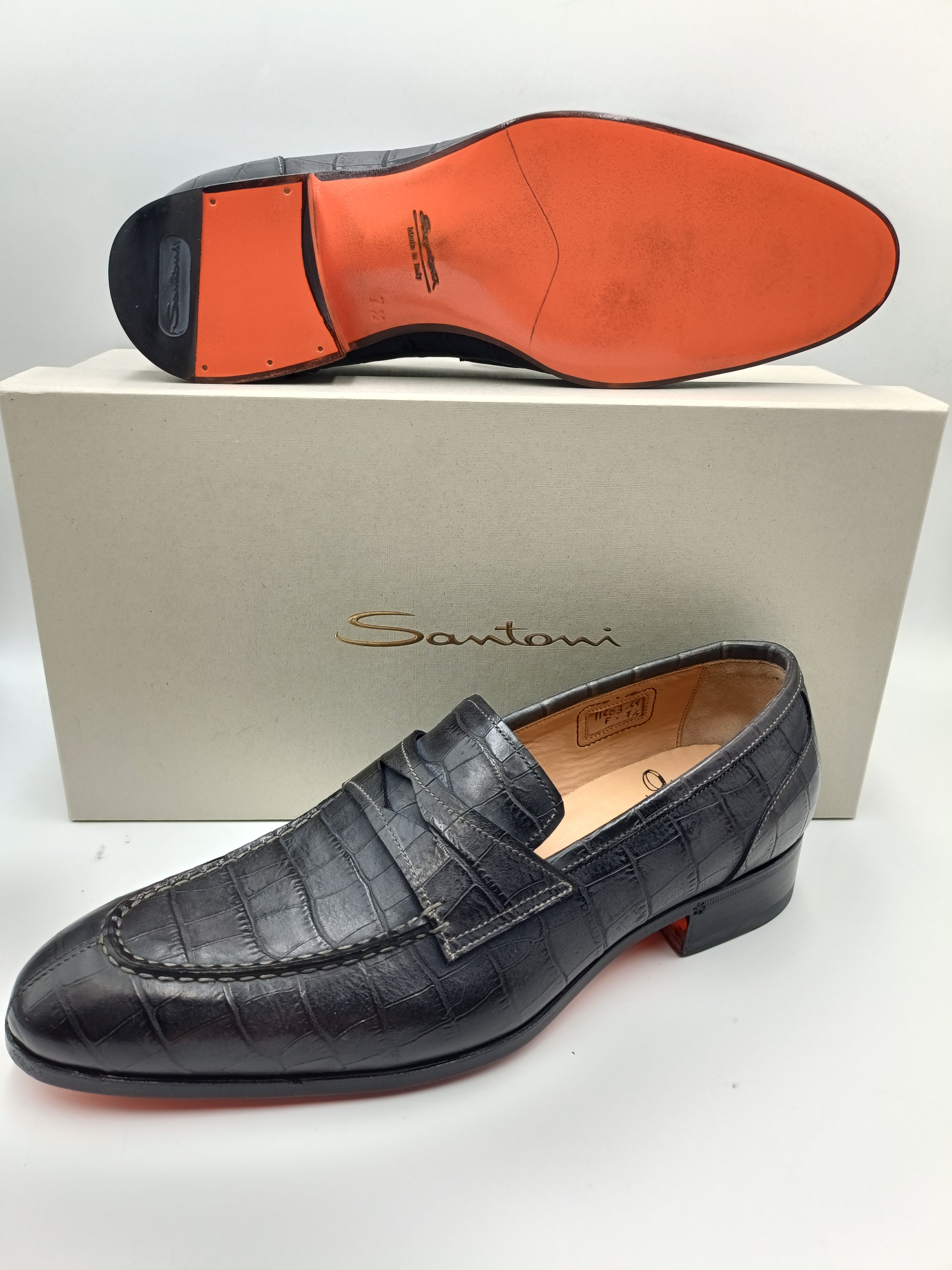 Scarpe in cheap coccodrillo santoni